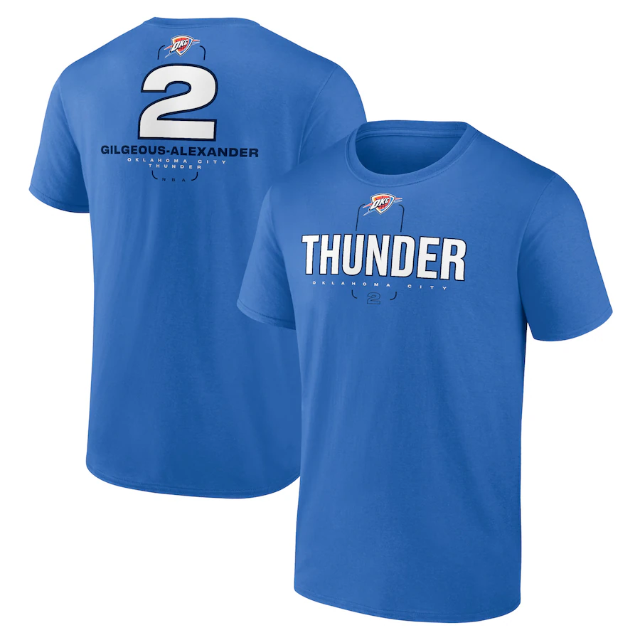 Men Oklahoma City Thunder  short T Shirt 2025 style 27